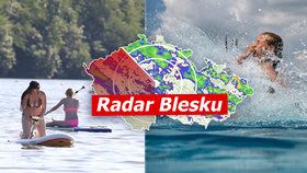 Teploty v Česku atakovaly 30 °C, ve středu přijde mráz. A co bouřky? Sledujte radar Blesku