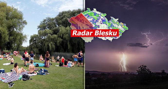 V hlavní roli zůstávají tropické teploty a přidají se i silné bouřky. Sledujte radar