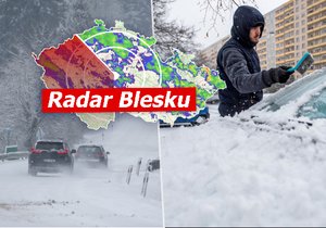 Mrazivý start astronomické zimy: Přibývající sněžení a v noci až -10°C! Sledujte radar Blesku