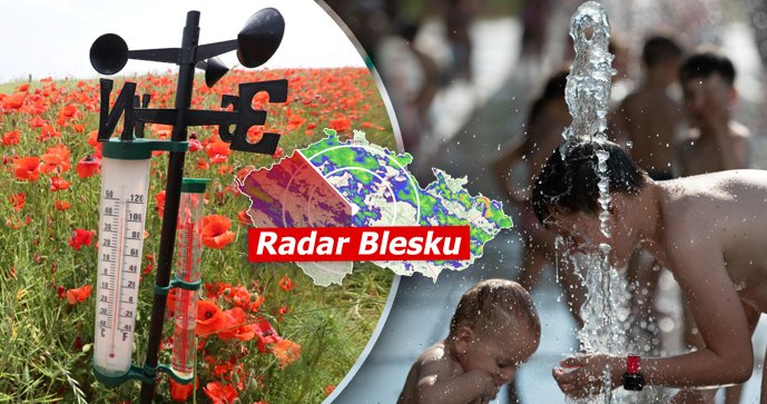 Další silné noční bouřky vystřídá úleva. Víkend čekejte slunečný, pak přijdou i třicítky. Sledujte radar Blesku