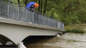 Nejvíc by déšť mohl ohrozit střední a dolní část řeky Moravy, přítoky Dyje a také toky odvodňující Českomoravskou vrchovinu.