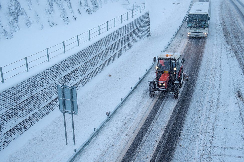 Doprava v Česku a útrapy se sněhem (9. 1. 2019)