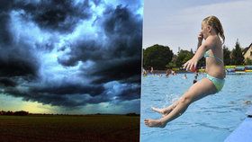 Českem se proženou silné bouřky, teploty ale budou kolem 30 °C. (Ilustrační foto)