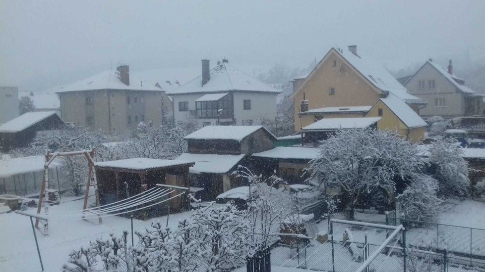 Na Šumavě nasněžilo navzdory oficiálnímu příchodu jara (21. 3. 2020).