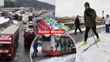 Sněhová kalamita: Řidiči na D1 spali za volantem, policisté je pěšky budili! Zřícená hala, nehody sanitek i hasičů