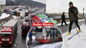 Česko pod sněhovou peřinou: Krásu střídal problém vedle problému!