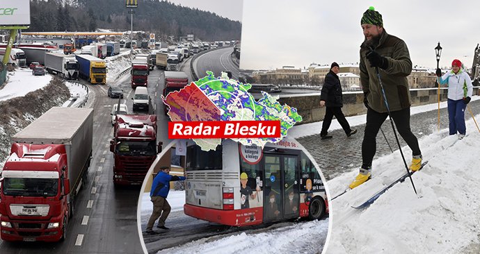 Česko pod sněhovou peřinou: Krásu střídal problém vedle problému!