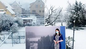 V Česku, sužovaném dál pandemií koronaviru, napadl 21. března sníh. Roušky nesmí odložit ani rosničky.