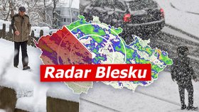 Poslední lednový víkend přinese další teplotní šok, tentokrát směrem dolů. Sledujte radar Blesku