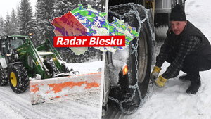 Vichr a sníh dál trápí Česko. 70 tisíc domácností je bez proudu, bude až -15 °C, sledujte radar Blesku