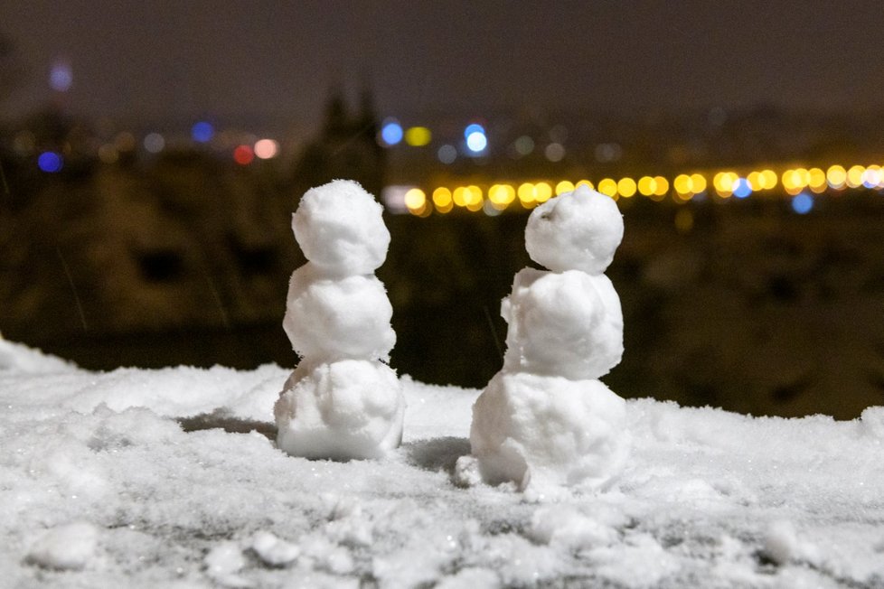 Sníh v Praze (19.11.2022)