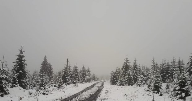 První sníh na Černé hoře.