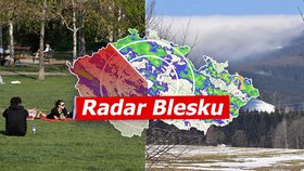 -20 °C na Šumavě. Česko čeká i déšť a vichr, sledujte radar Blesku. Kdy se oteplí? 