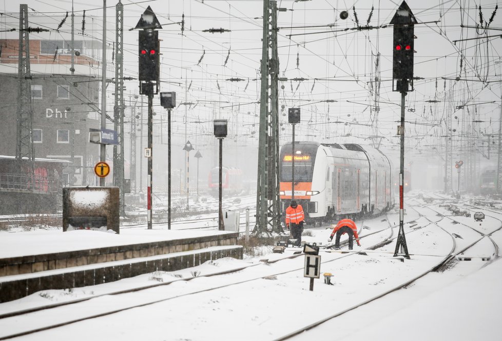 Německo zasypal sníh (7.2.2021)