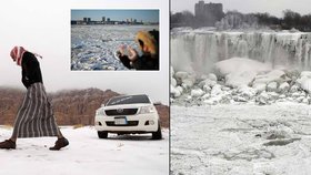 Podivná zima řádí ve světě – sníh na poušti i zamrzlý Manhattan