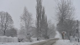 29. listopad a sněžení na severu Čech