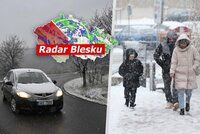 Počasí na víkend: Pozor na kluzké silnice, hrozí náledí i ledovka. Mráz až -9 °C, sledujte radar Blesku