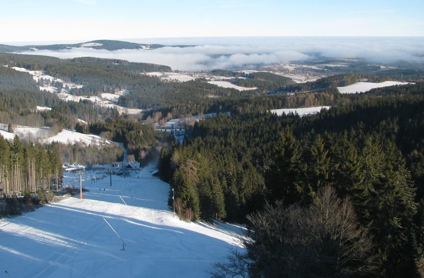 Zima na Šumavě: Zadov Kobyla