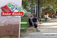 Ochladí se a zatáhne, teploty klesnou k 20 °C: Česko čekají přeháňky, sledujte radar Blesku