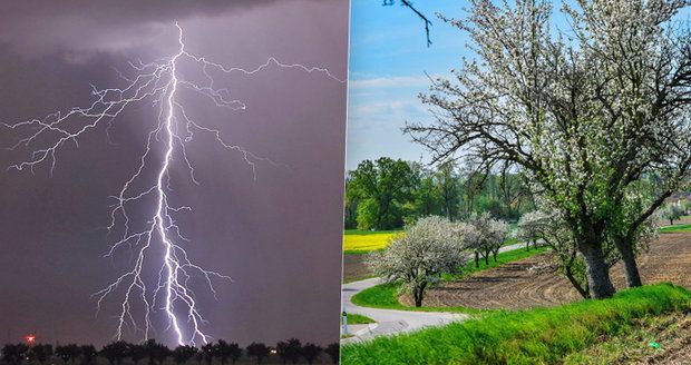 Sobota přinese návrat letních teplot. Odpoledne hrozí bouřky, sledujte radar