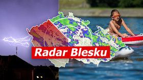 Česko spálí až 33 °C. Tropy utnou silné bouřky, sledujte radar Blesku