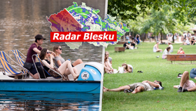 Nová výstraha před vedrem: V Česku bude až 36 °C, sledujte radar Blesku. Výrazně přibývá požárů