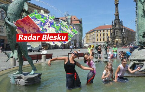 Supertropy v ČR: Teploty překonaly 35 °C, sledujte radar Blesku. Jak se před vedrem ochránit? 