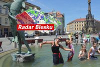 Supertropy v ČR: Teploty překonaly 35 °C, sledujte radar Blesku. Jak se před vedrem ochránit?