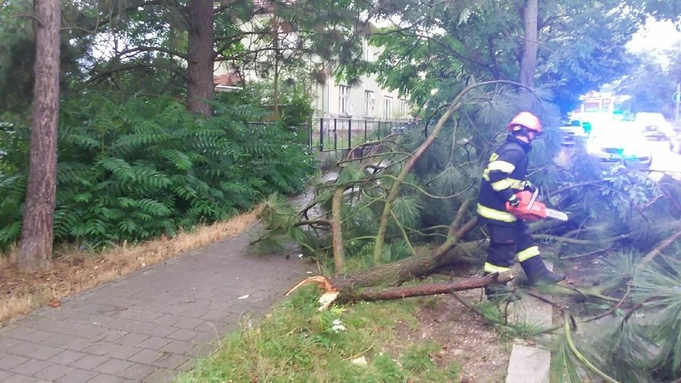 Hasiči řešili na jižní Moravě v souvislosti s bouřkami více než 120 událostí.