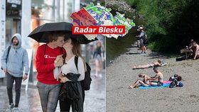 Horko příští týden zvolna ustoupí. Druhá půlka srpna bude deštivá, sledujte radar Blesku