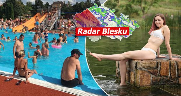 V sobotu „padneme vedrem“: Až 34 °C a varování. Hrozí i bouřky, sledujte radar Blesku