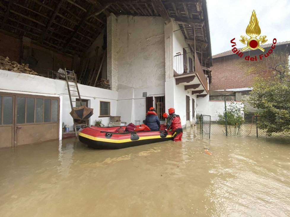 Záplavy v Itálii.