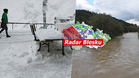 Prudké deště vystřídají sněhové přeháňky. Víkend bude ve znamení zimy