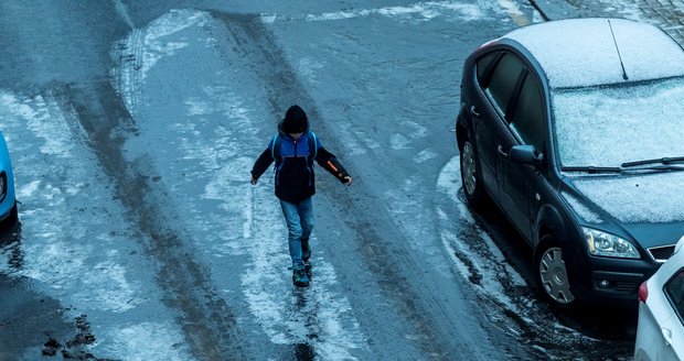 Ledovka v Ústí nad Labem. (20.12.2022)