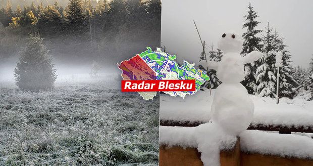 Do Česka nakoukne skutečná zima, teploty spadnou až k -10 °C. Přidá se i sníh, sledujte radar Blesku
