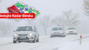 Volební počasí v Česku: Teploty klesnou až k -11 °C, silnice mohou klouzat. Sledujte radar Blesku