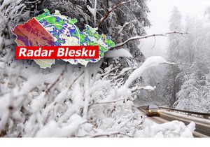 Zimní počasí v Česku a radar Blesku