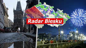 Počasí v posledním týdnu roku 2022: Na Silvestra až 13 °C, přeháňky i zimní bouřky. Sledujte radar Blesku