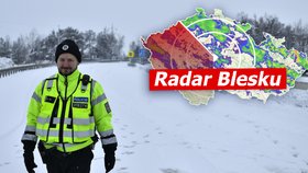 V Česku opět napadal sníh. Sledujte radar Blesku