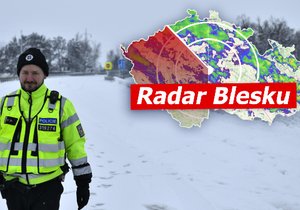 V Česku opět napadal sníh. Sledujte radar Blesku