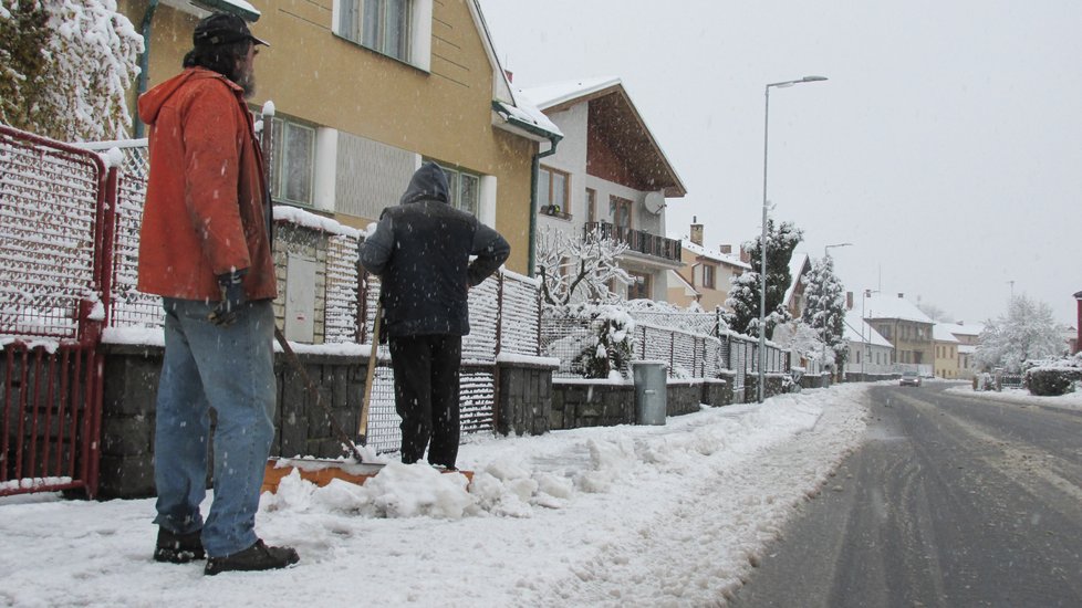 Sníh v dubnu zaskočil Česko.