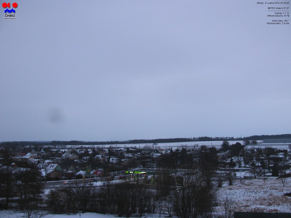 Ostrava je pokryta sněhem (8. 1. 2019)