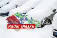 Slunce v Česku vystřídá sněžení v celé zemi. A bude mráz až -5 °C, sledujte radar Blesku