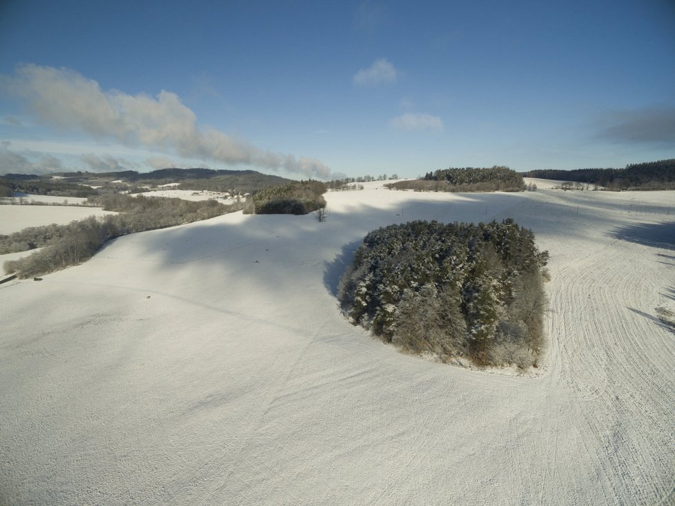 Meteorologové hlásí sněžení: Na Šumavě napadne až 15 cm.