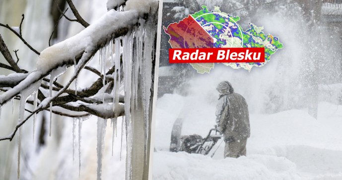 Teploty klesnou k -15 °C, hrozí i mrznoucí mlhy a sněhové přeháňky. Sledujte radar Blesku