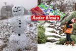 Čekají nás sněhové přeháňky i ledovka: Sledujte radar Blesku.