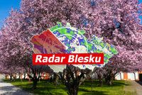 Česko čeká extrémní víkend s teplotními rekordy. Bude až 28 °C, sledujte radar Blesku