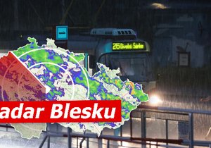 Teploty vyšplhají na 15 °C, dešti se ale nevyhneme. Sledujte radar Blesku