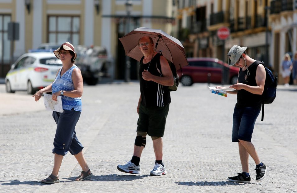 Extrémní vedra sužují Evropu (Španělsko)