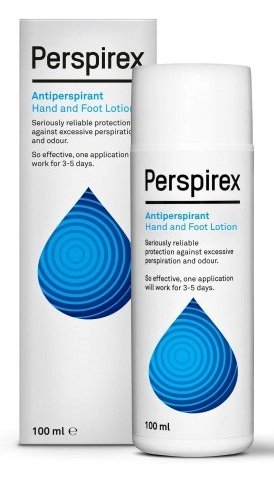 Perspirex antiperspirant lotion na ruce a nohy, 430 Kč, koupíte na www.fann.cz